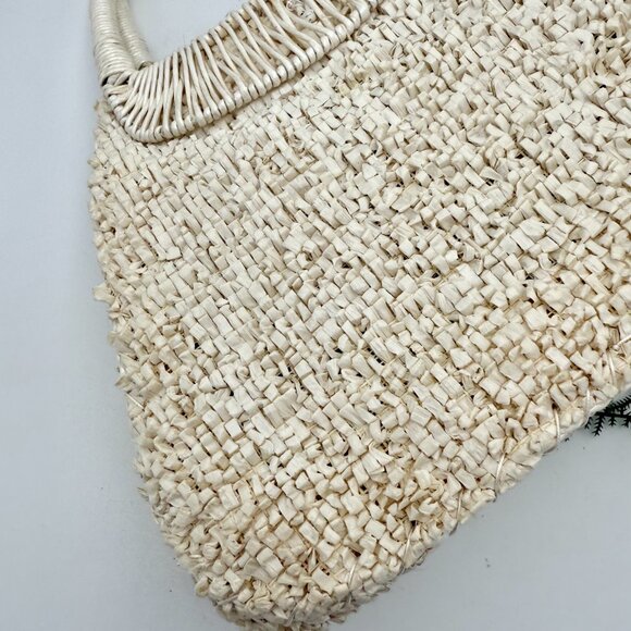 Vintage 1960s Handbag with plastic flowers - Picture 2 of 13